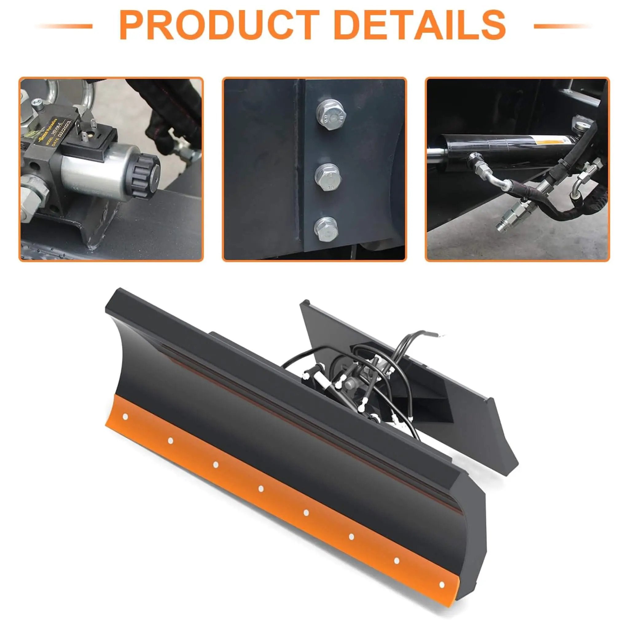 Heavy-Duty 84-Inch 6-Way Skid Steer Dozer Blade Attachment (SAK17862) by SAKSBY WHOLESALE
