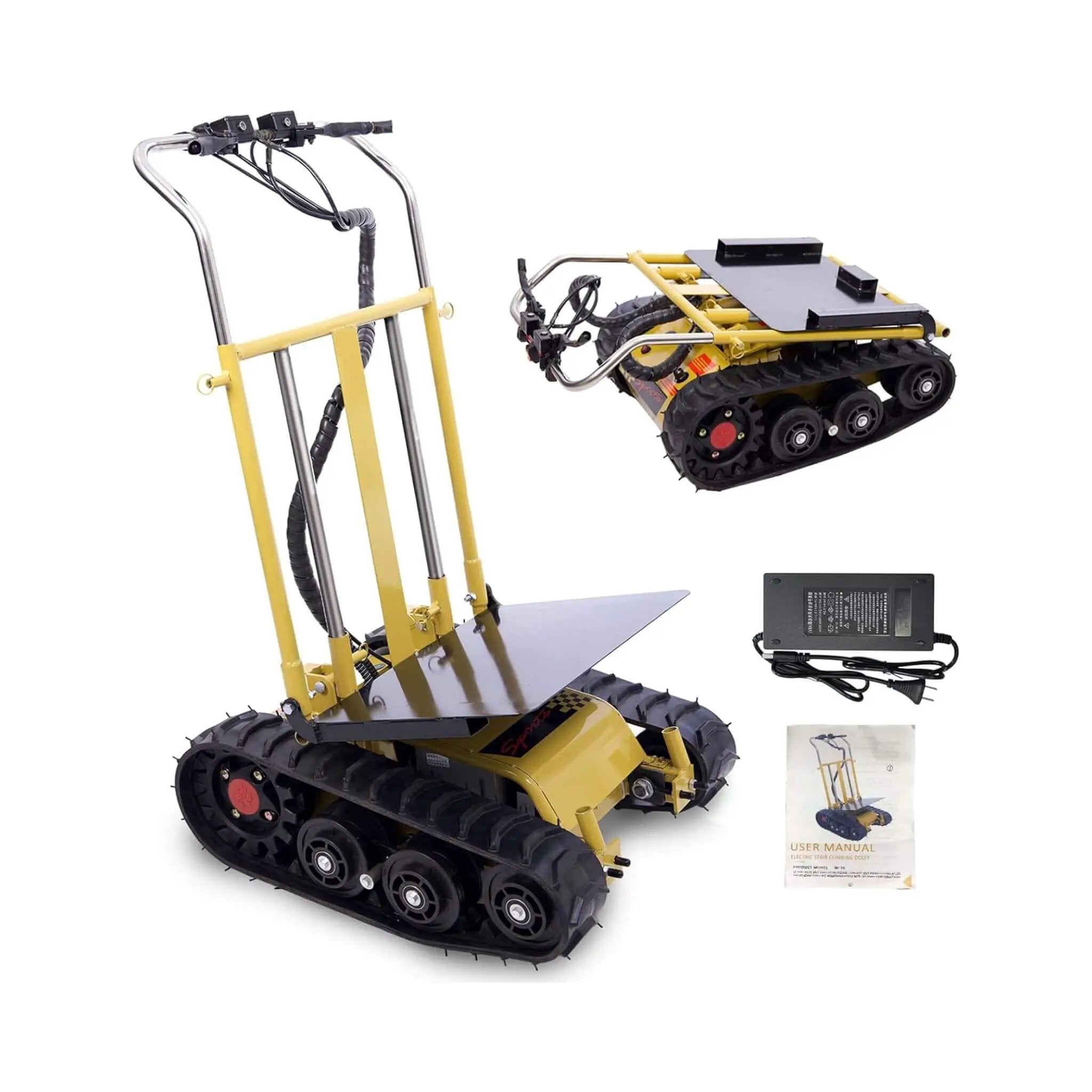 Heavy-Duty 880 LBS Foldable Electric Stair Climbing Dolly Hand Trucks (SAK31497) by SAKSBY WHOLESALE