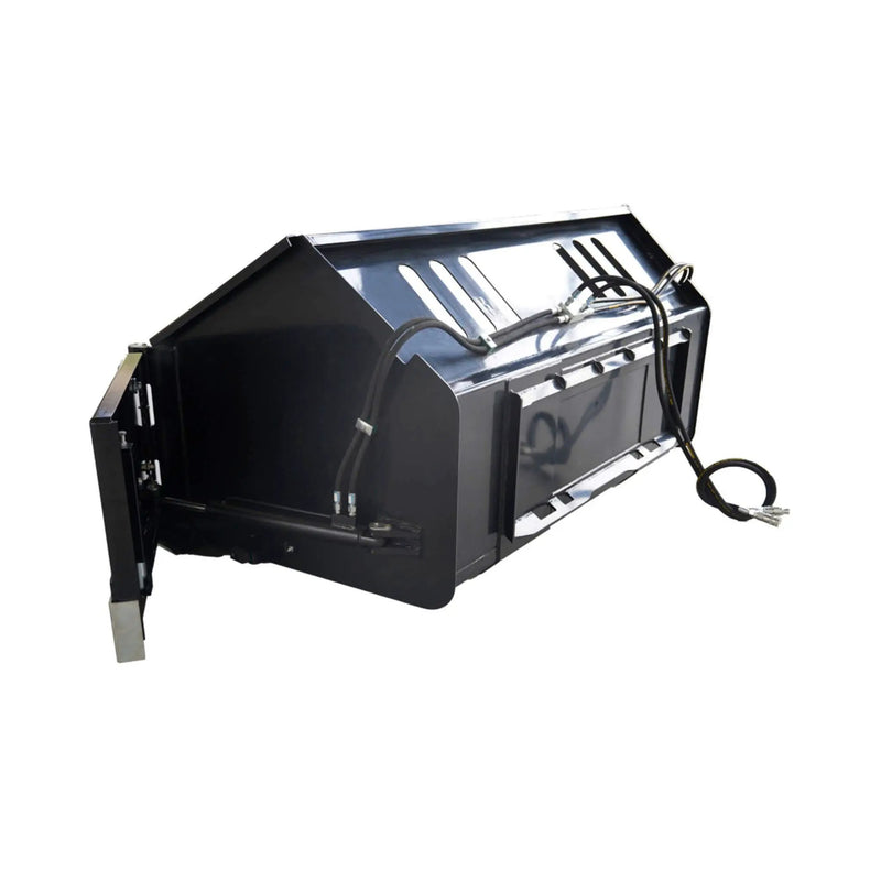 Heavy-Duty 89-Inch Snow Bucket Skid Steer Attachment With Swing Doors (SAK48371) by SAKSBY WHOLESALE