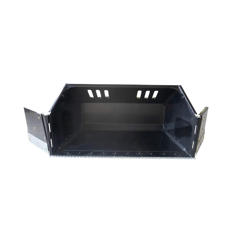 Heavy-Duty 89-Inch Snow Bucket Skid Steer Attachment With Swing Doors (SAK48371) by SAKSBY WHOLESALE