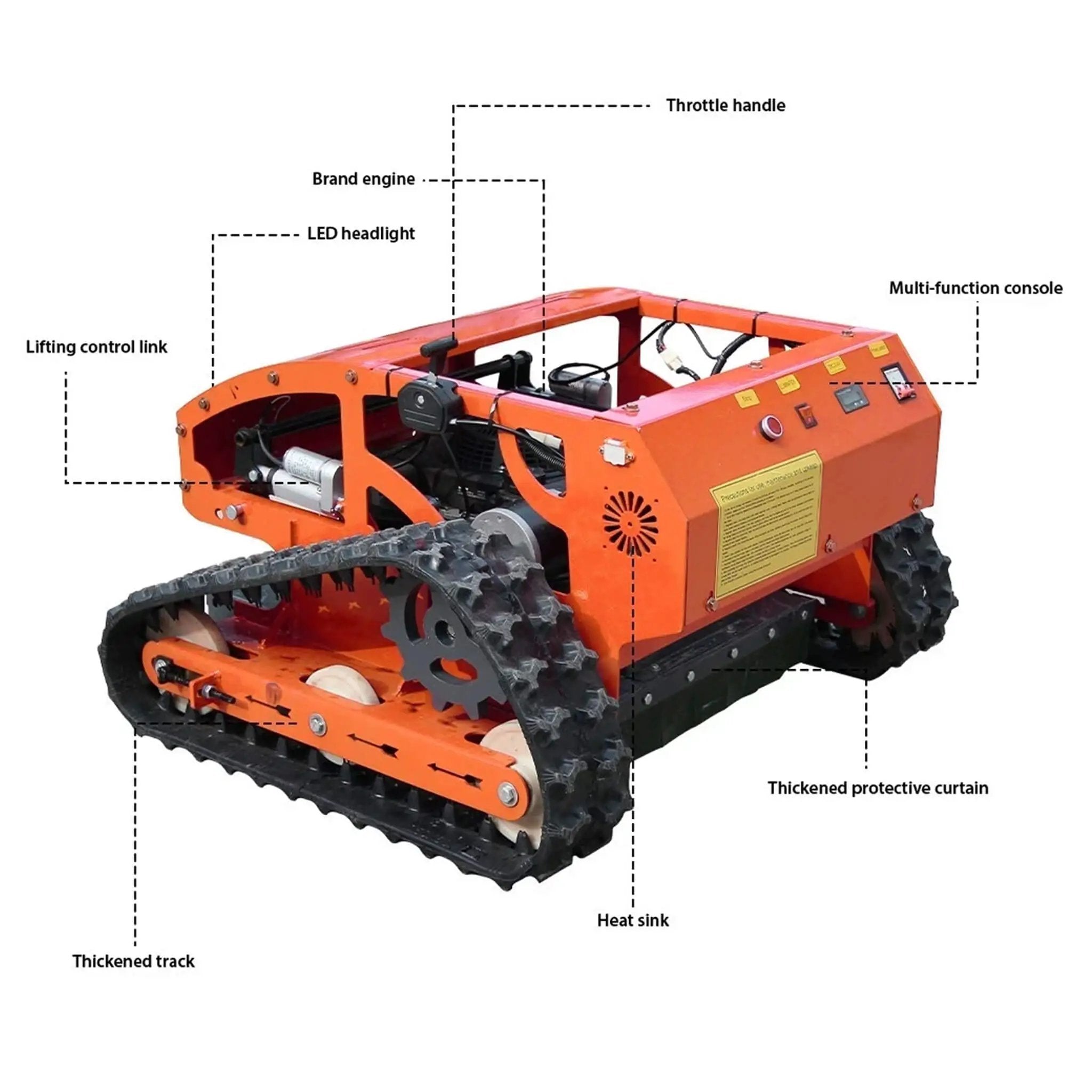 Heavy-Duty 9HP Commercial Remote-Controlled Gasoline-Powered Mower (SAK92146) by SAKSBY WHOLESALE