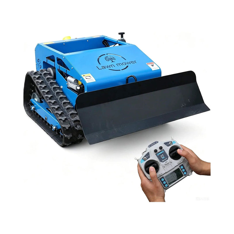 Heavy-Duty 9HP Remote-Controlled Track Gas Lawn Mower With Snow Plow (SAK71268) by SAKSBY WHOLESALE