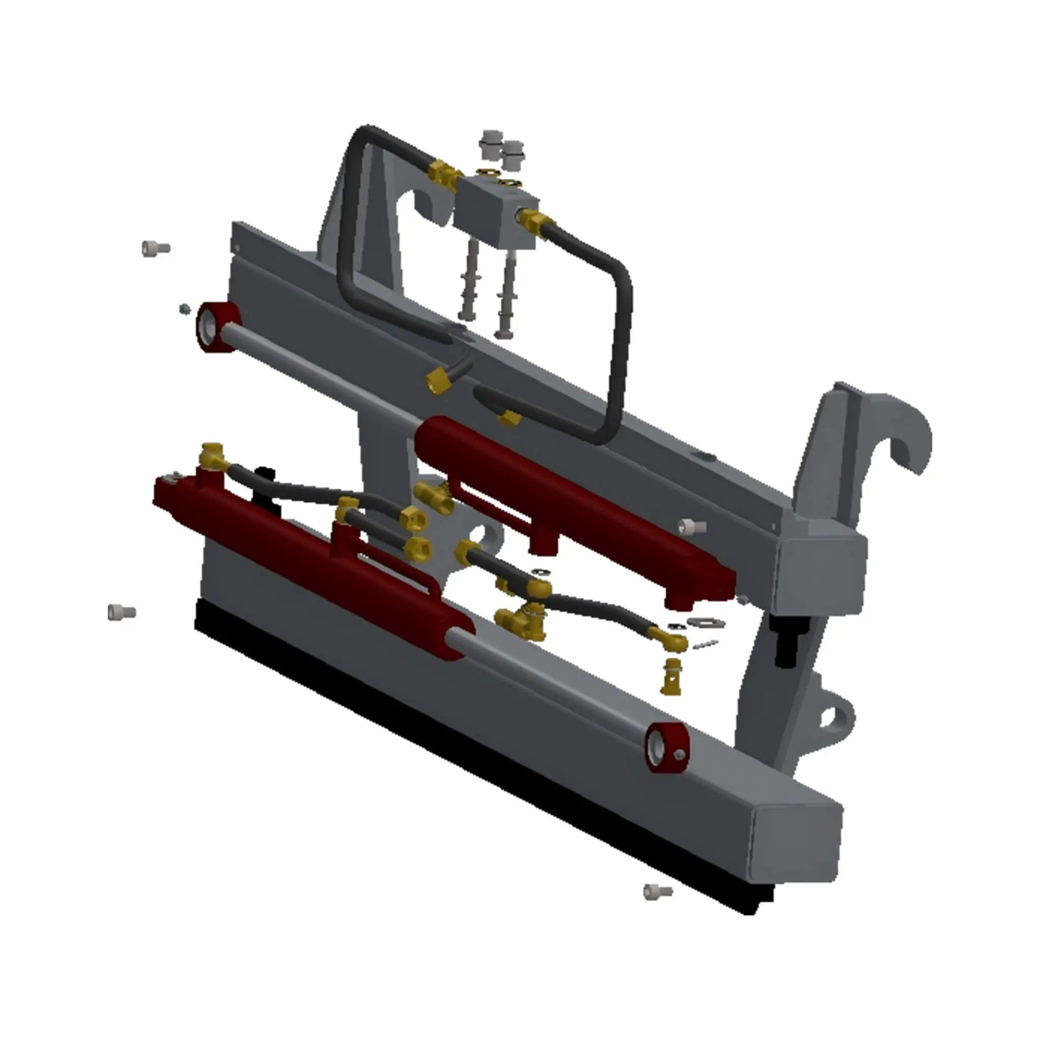 Heavy-Duty Adjustable Fork Carriage Skid Steer Attachment (SAK15904) by SAKSBY WHOLESALE