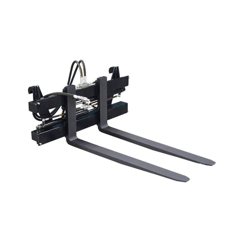 Heavy-Duty Adjustable Hydraulic Pallet Forks Skid Steer Attachment (SAK27439) by SAKSBY WHOLESALE