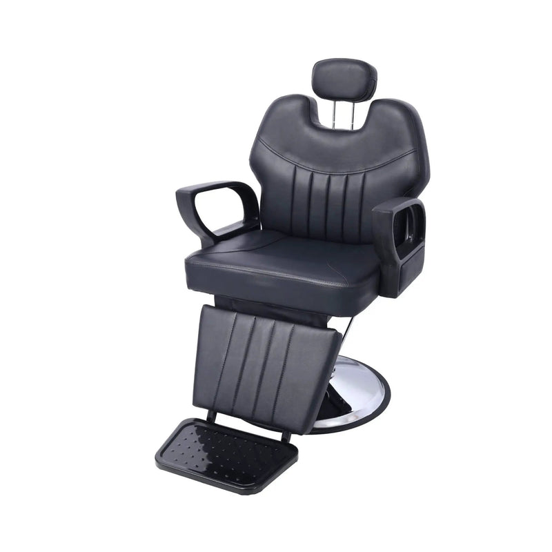 Heavy-Duty Extra-Wide PU Leather Hydraulic Reclining Barber Chair (SAK74613) by SAKSBY WHOLESALE