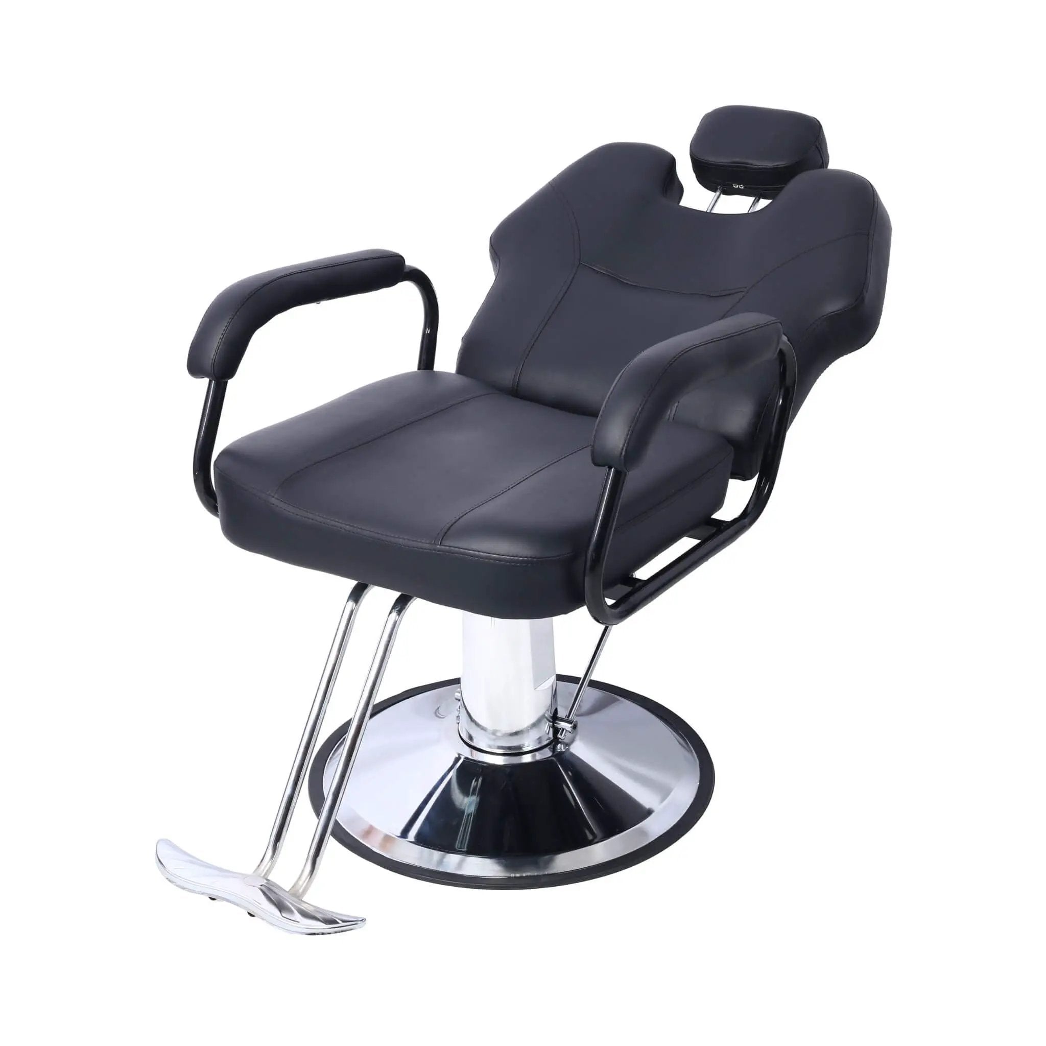 Heavy-Duty All-Purpose Ultra-Comfortable Hydraulic Reclining Barber Chair For Salons And Barber Shops (SAK97418) by SAKSBY WHOLESALE