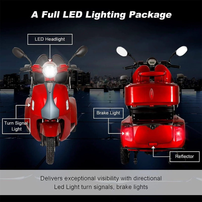 Zvg Heavy-Duty 800W All-Terrain Electric Powered Mobility Scooter For Seniors & Adults (SAK96314) by SAKSBY WHOLESALE