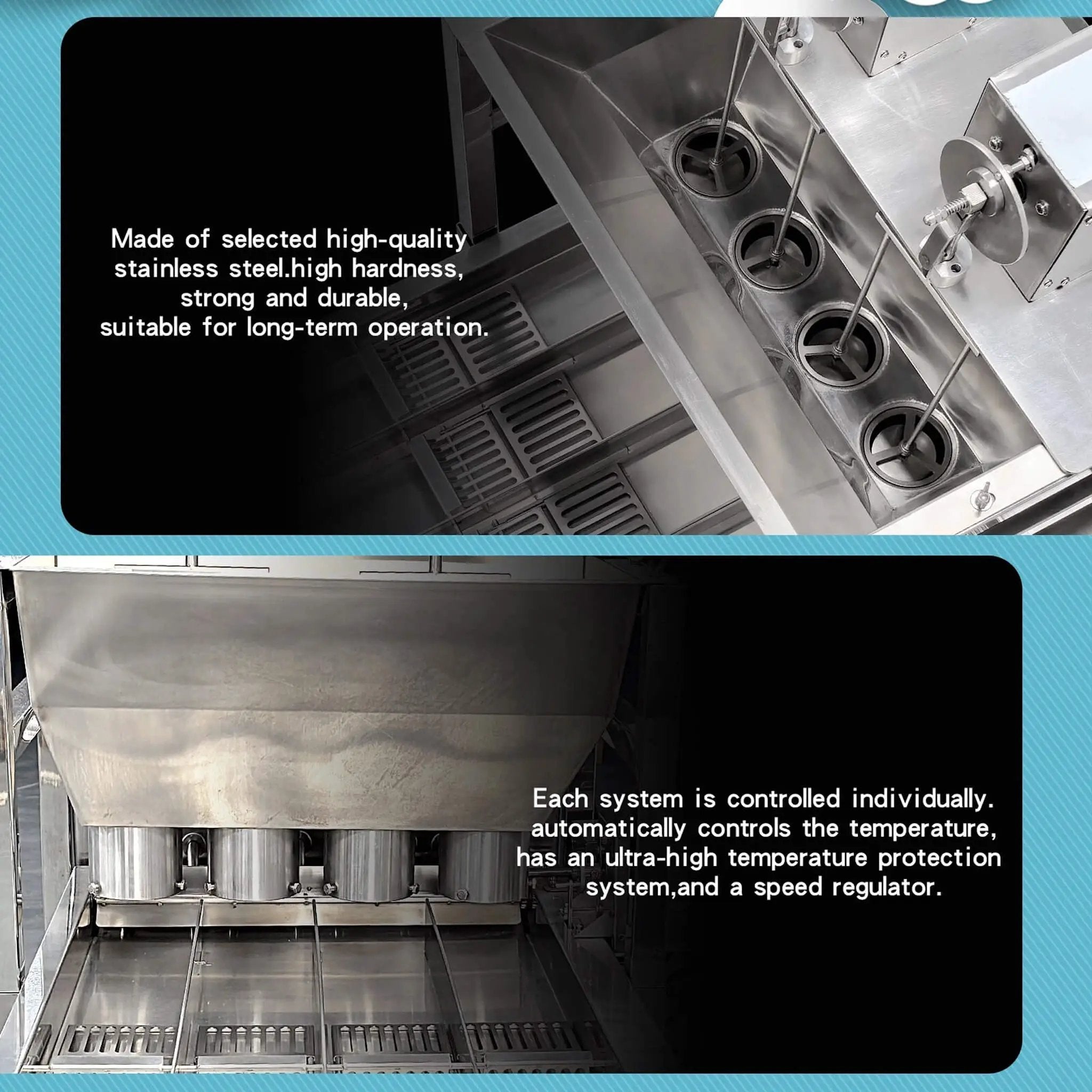 Heavy-Duty Automatic Commercial 4-Row Donut Maker Machine (SAK29401) by SAKSBY WHOLESALE