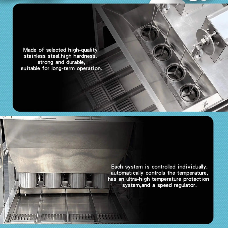 Heavy-Duty Automatic Commercial 4-Row Donut Maker Machine (SAK29401) by SAKSBY WHOLESALE