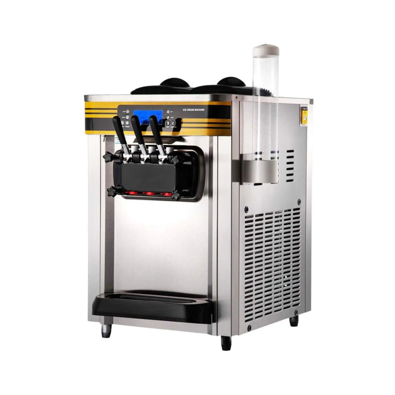 Heavy-Duty Commercial 3-Flavor 2350W Countertop Soft Serve Ice Cream Maker Machine (SAK63972) by SAKSBY WHOLESALE