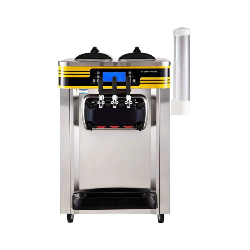 Heavy-Duty Commercial 3-Flavor 2350W Countertop Soft Serve Ice Cream Maker Machine (SAK63972) by SAKSBY WHOLESALE