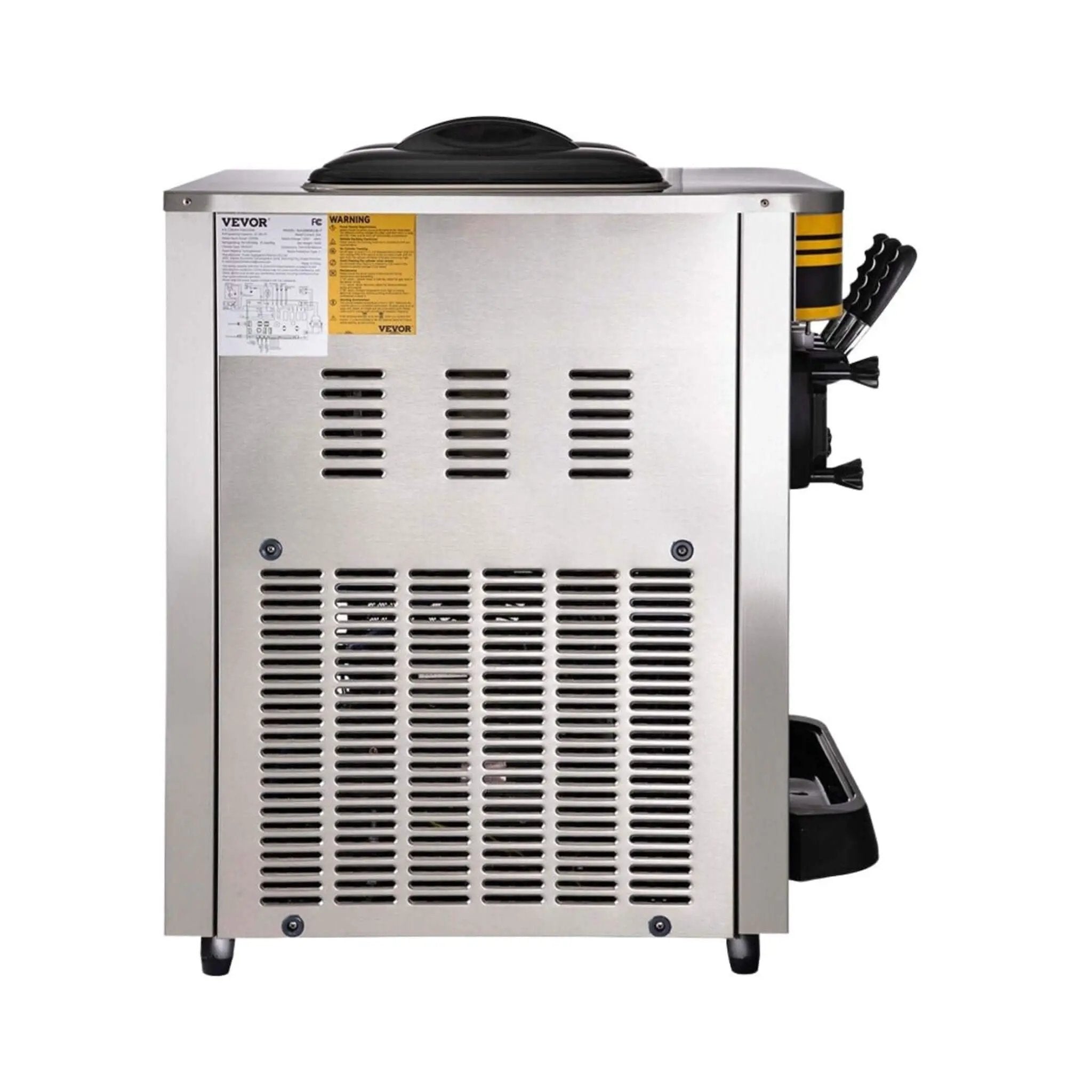 Heavy-Duty Commercial 3-Flavor 2350W Countertop Soft Serve Ice Cream Maker Machine (SAK63972) by SAKSBY WHOLESALE