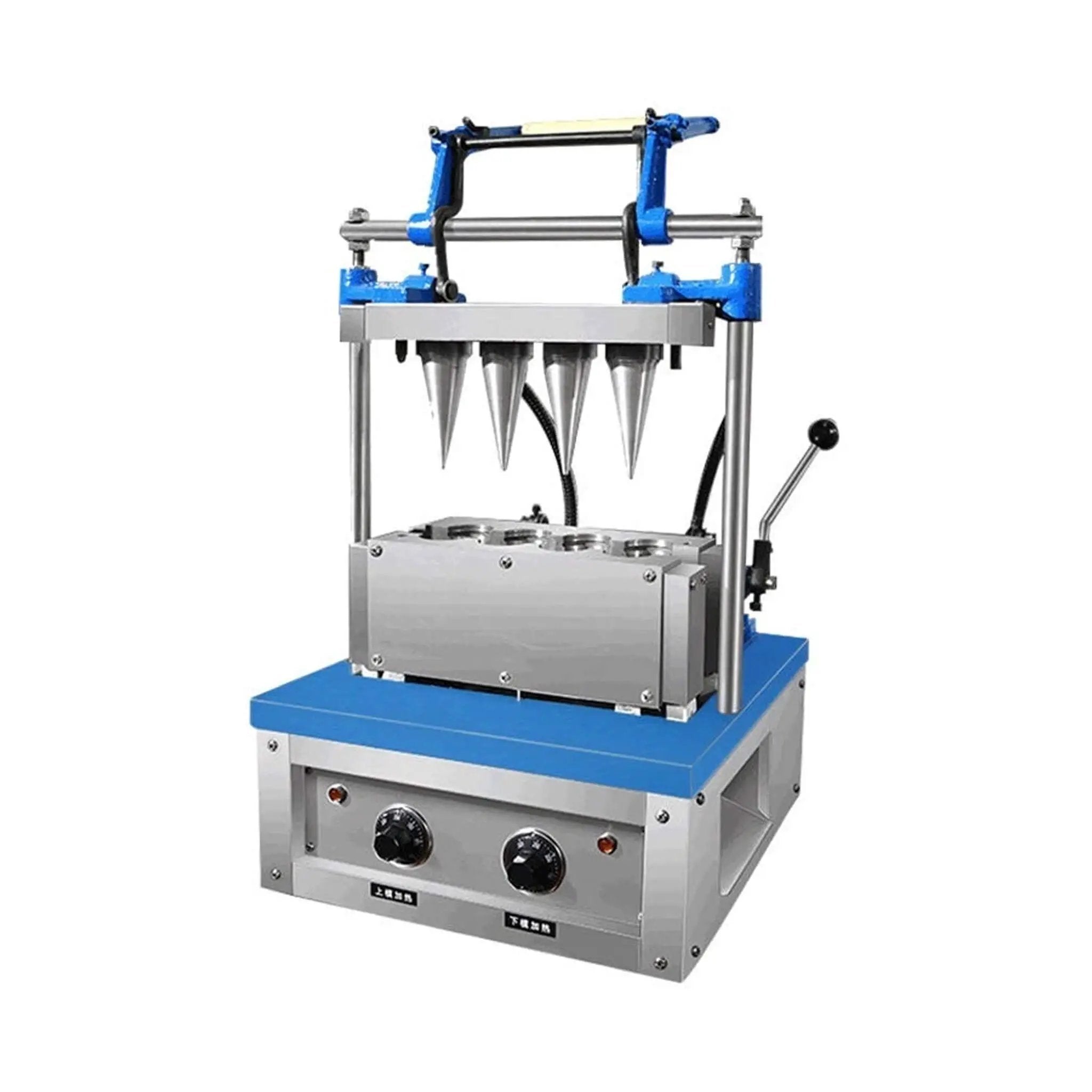 Heavy-Duty Commercial 4-Mold Ice Cream Cone Maker Machine (SAK74021) by SAKSBY WHOLESALE