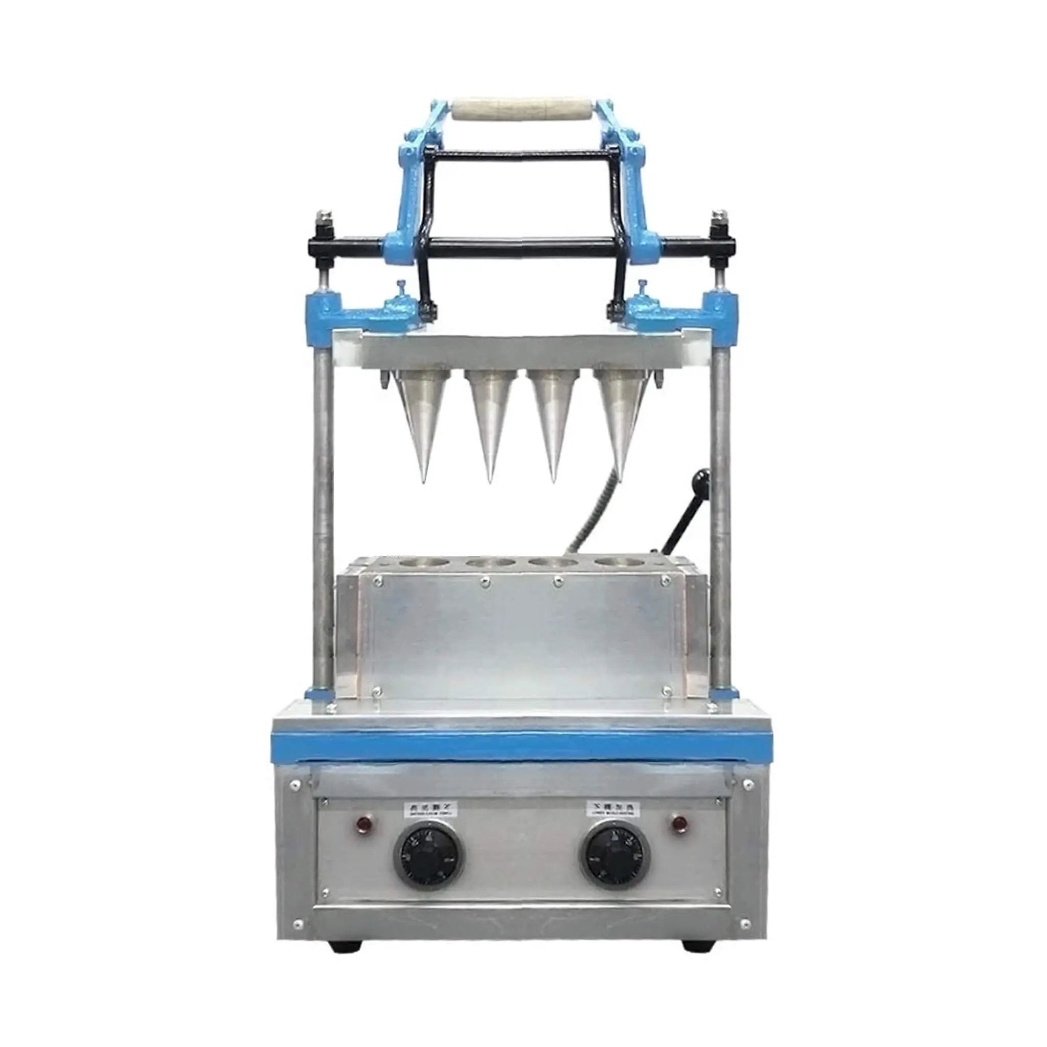 Heavy-Duty Commercial 4-Mold Ice Cream Cone Maker Machine (SAK74021) by SAKSBY WHOLESALE