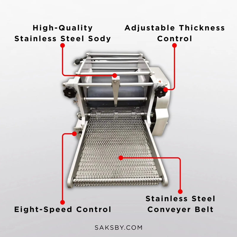 Heavy-Duty Commercial Automatic Corn Tortilla Making Machine (SAK60513) by SAKSBY WHOLESALE