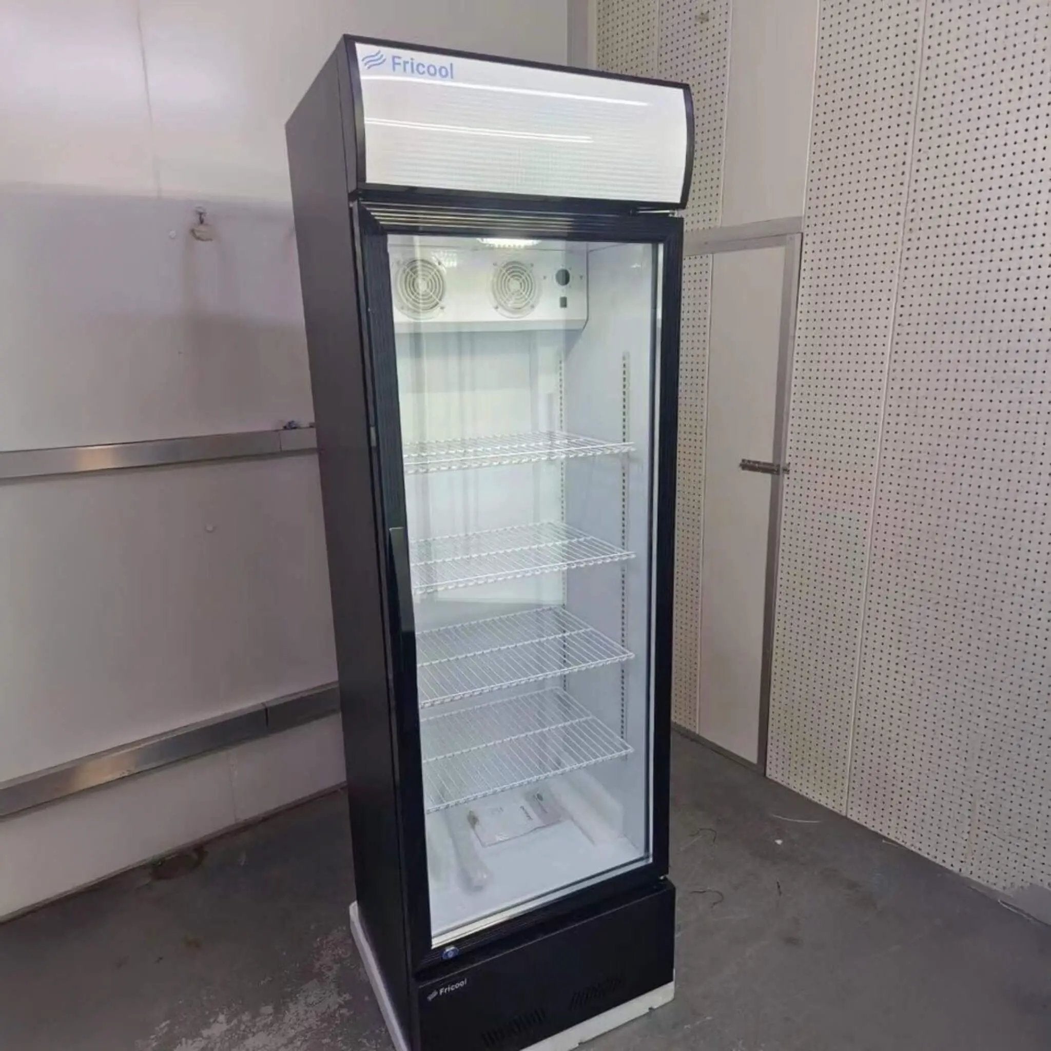 Heavy-Duty 23-Inch Commercial Single Glass Door Refrigerator With LED Lights (SAK43533) by SAKSBY WHOLESALE