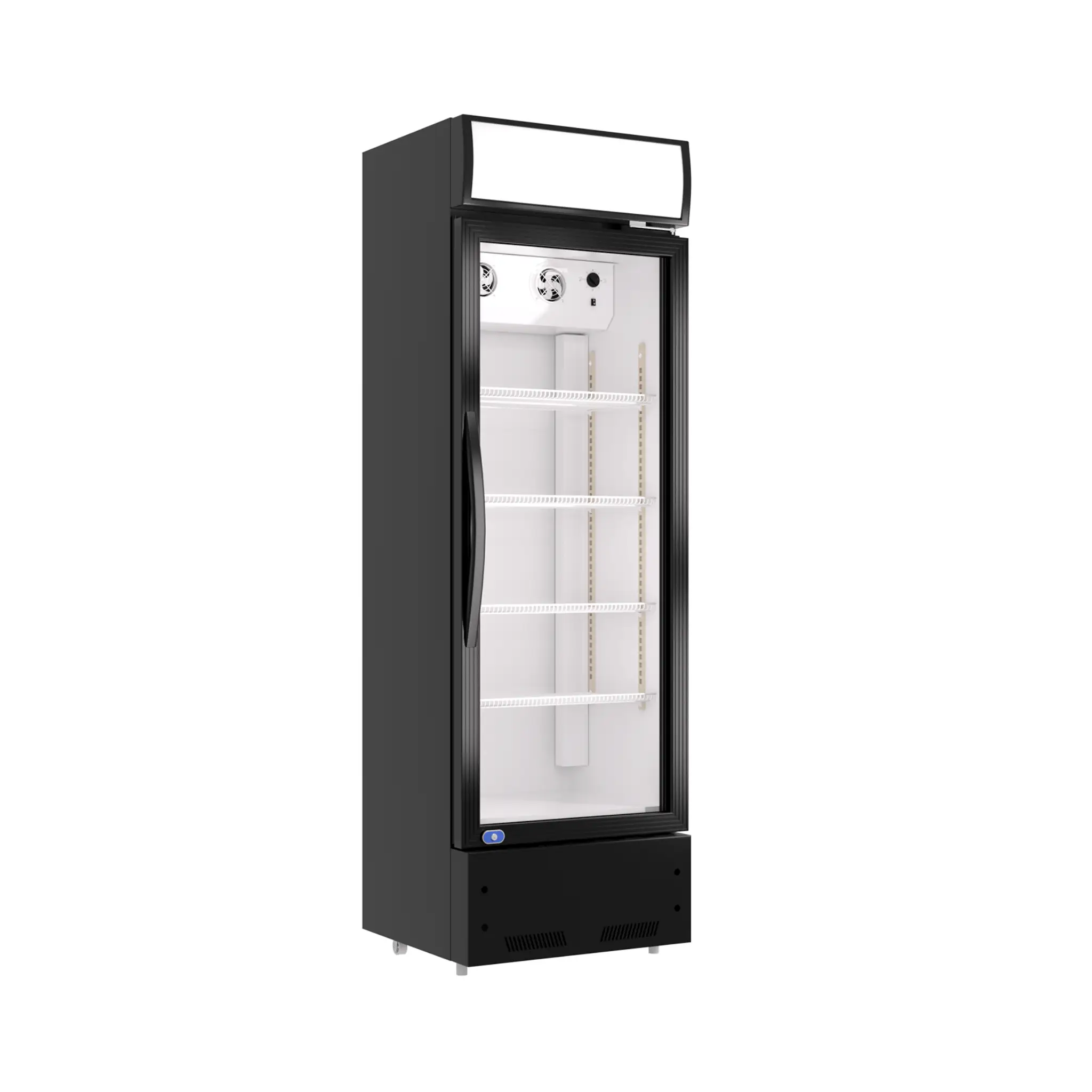Heavy-Duty 23-Inch Commercial Single Glass Door Refrigerator With LED Lights (SAK43533) by SAKSBY WHOLESALE