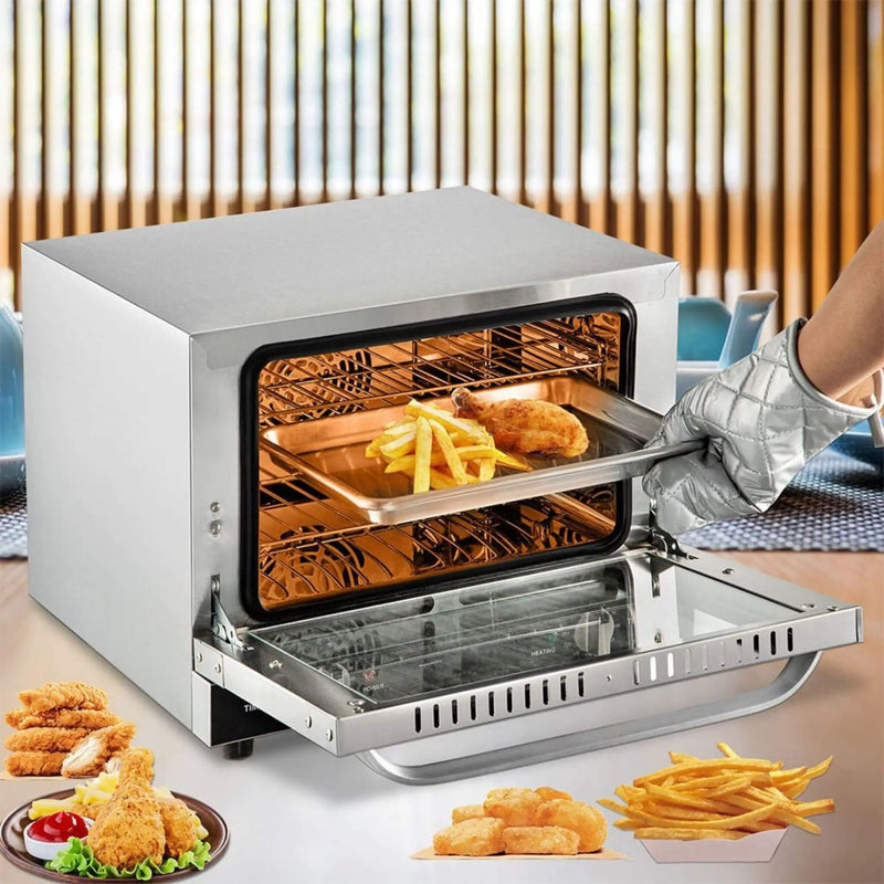 Heavy-Duty Commercial Stainless Steel Countertop Convection Toaster Oven (SAK51683) by SAKSBY WHOLESALE