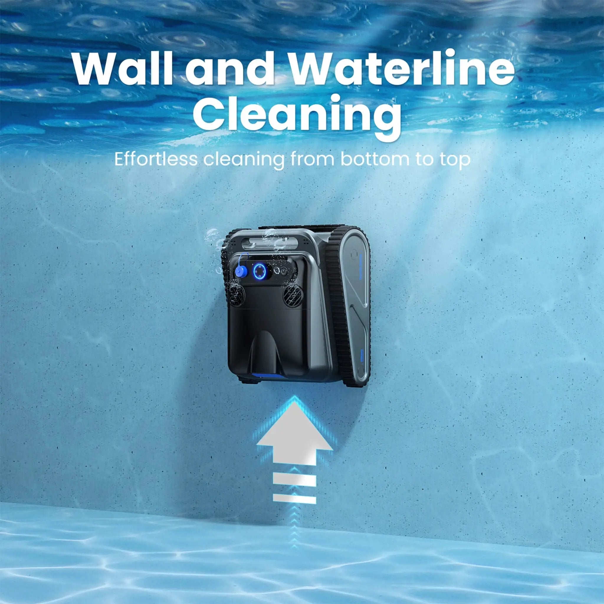 Heavy-Duty Cordless Wall Climbing Robotic Pool Vacuum Cleaner (SAK80239) by SAKSBY WHOLESALE