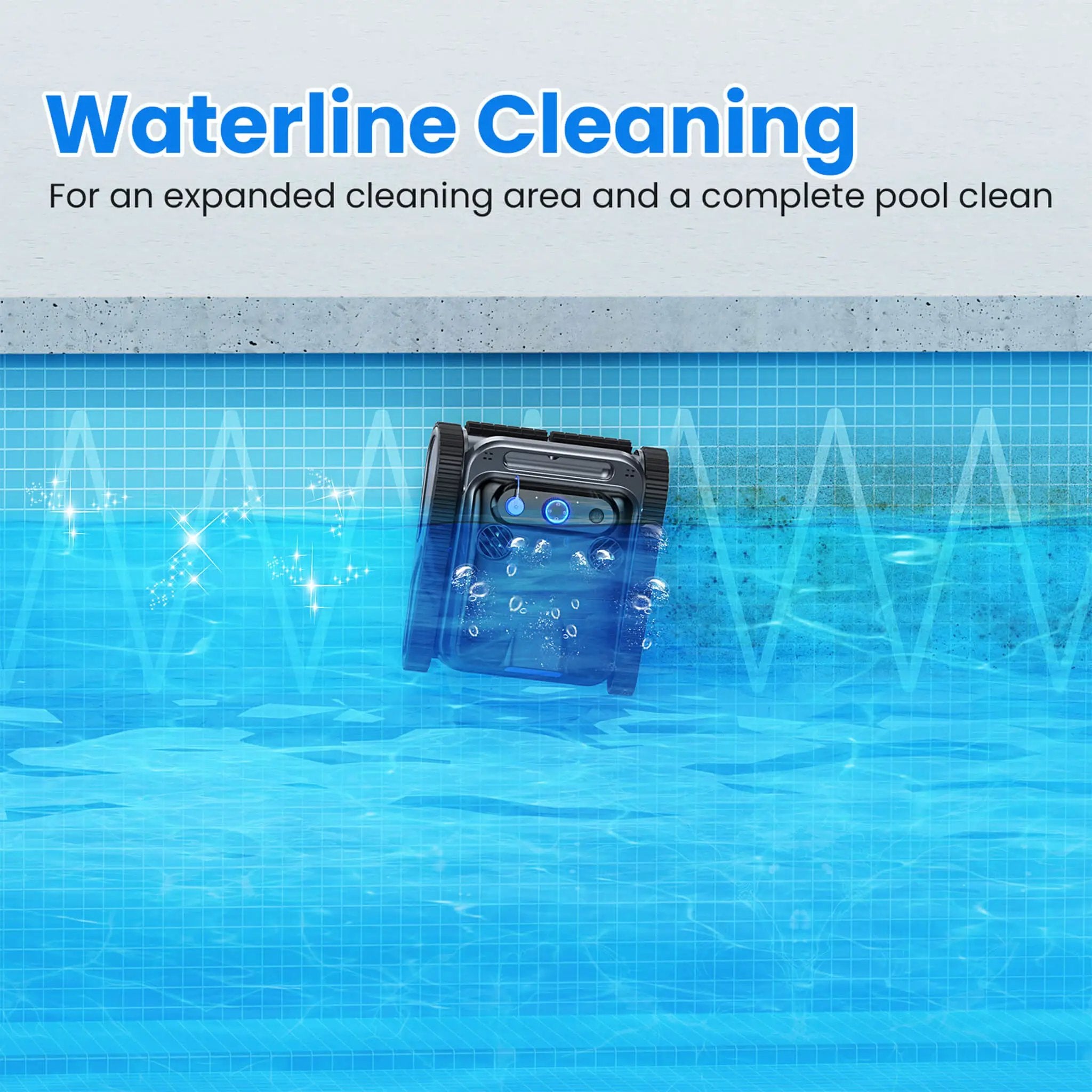 Heavy-Duty Cordless Wall Climbing Robotic Pool Vacuum Cleaner (SAK80239) by SAKSBY WHOLESALE