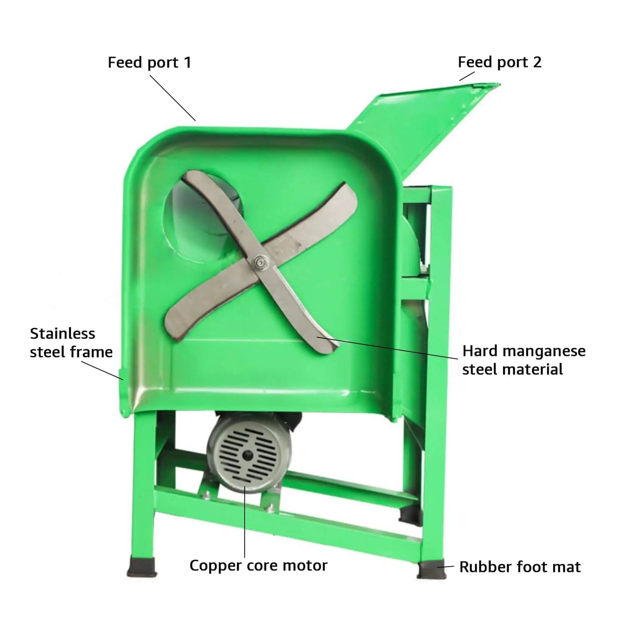 Heavy-Duty Electric Commercial Forage Harvester Hay Chopper (SAK98740) by SAKSBY WHOLESALE