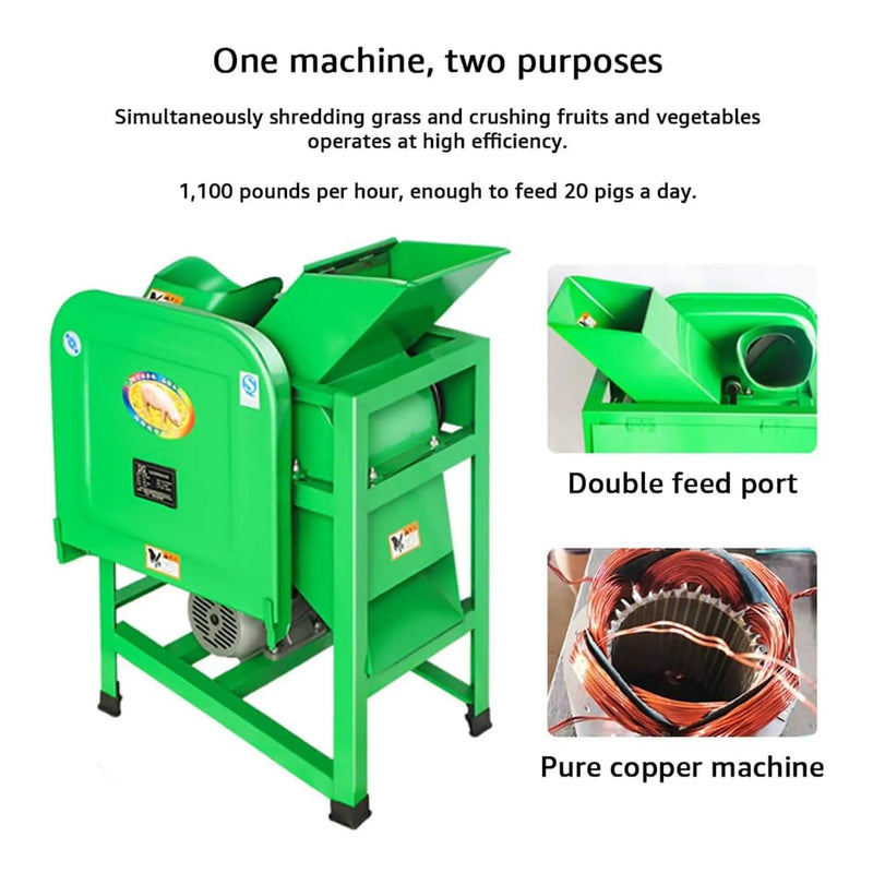 Heavy-Duty Electric Commercial Forage Harvester Hay Chopper (SAK98740) by SAKSBY WHOLESALE