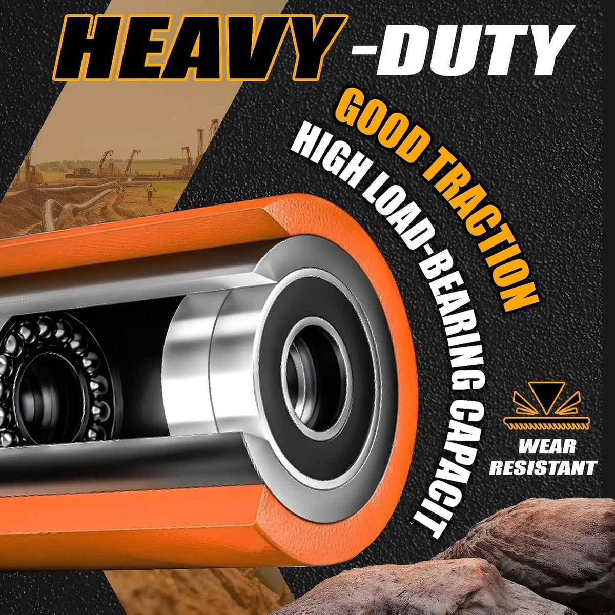 Heavy-Duty Electric Industrial 360-Degree Rotational Mover Skate Dolly (SAK52917), photo 8 of 11