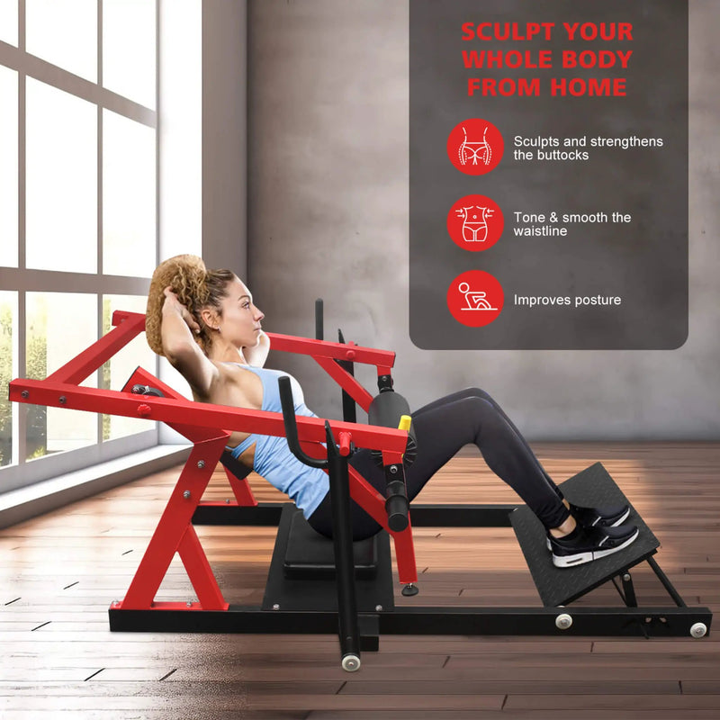 Rovix Heavy-Duty High Strength Steel Hip Thruster With Non-Slip Handles And Comfortable Foam Paddings (SAK92581) by SAKSBY WHOLESALE