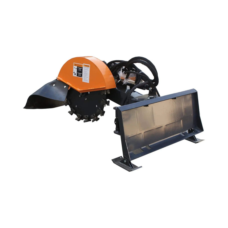 Heavy-Duty Hydraulic Skid Steer Stump Grinder Attachment With 24-Inch Wheel (SAK82954) by SAKSBY WHOLESALE
