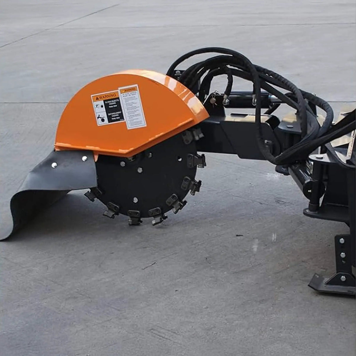 Heavy-Duty Hydraulic Skid Steer Stump Grinder Attachment With 24-Inch Wheel (SAK82954) by SAKSBY WHOLESALE