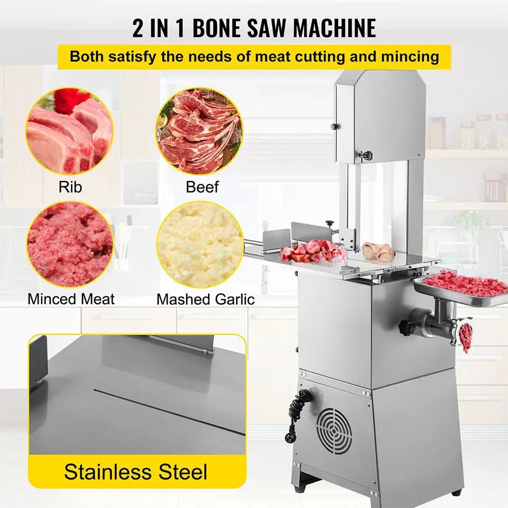 Heavy-Duty Industrial Electric Meat Bandsaw Bone Cutting Machine, 550W (SAK47410) by SAKSBY WHOLESALE