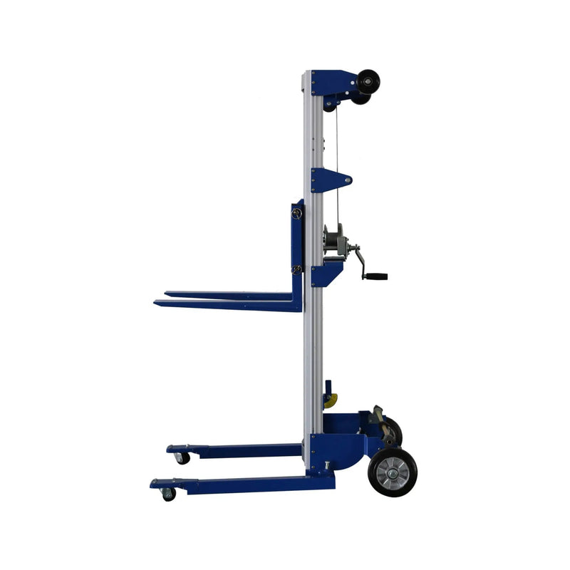 Heavy-Duty Lightweight Manual Hand Crank Straddle Stacker With Adjustable Straddle Legs, 400LBS (SAK94576) by SAKSBY WHOLESALE