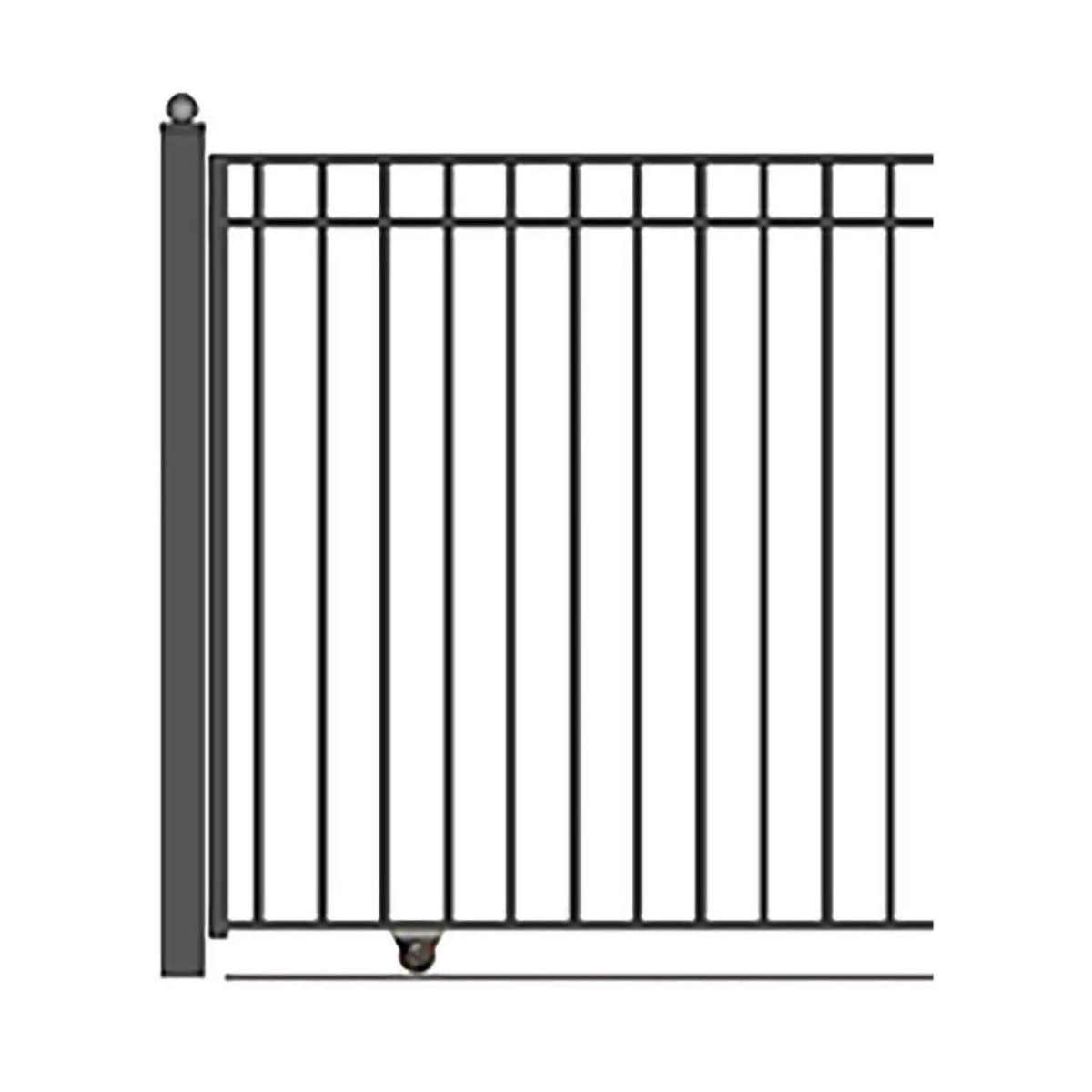 [12-30FT] Heavy-Duty Madrid-Style Premium Steel Sliding Driveway Gate (SAK23857) by SAKSBY WHOLESALE