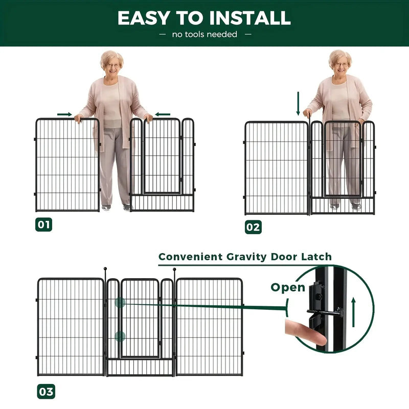 Heavy Duty Metal Dog Playpen by House Of Avana