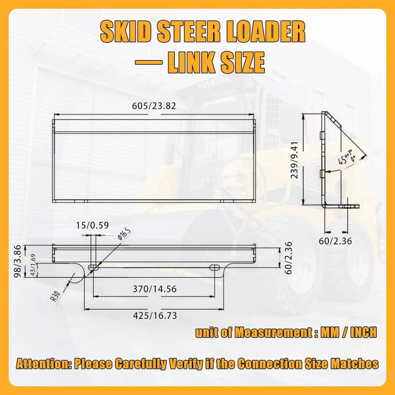 Heavy-Duty Mini Loader Rotary Tiller Skid Steer Attachment (SAK93265) by SAKSBY WHOLESALE