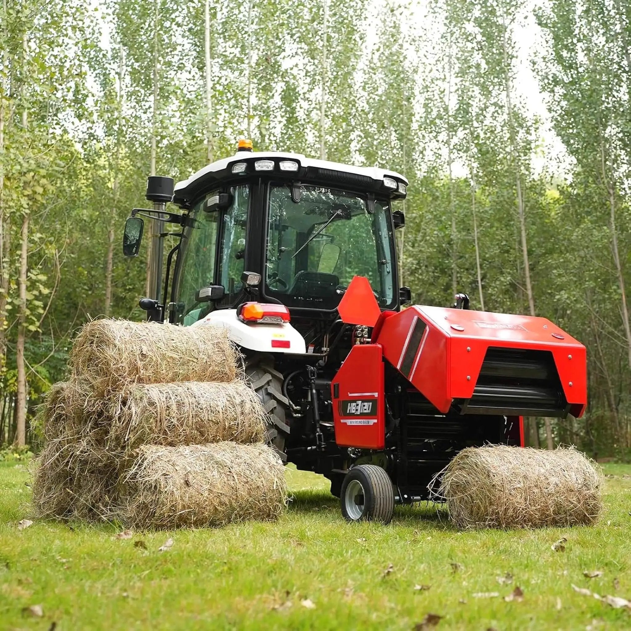 Heavy-Duty Mini Round Hay Tractor Baler With Twine Wrap (SAK36194) by SAKSBY WHOLESALE
