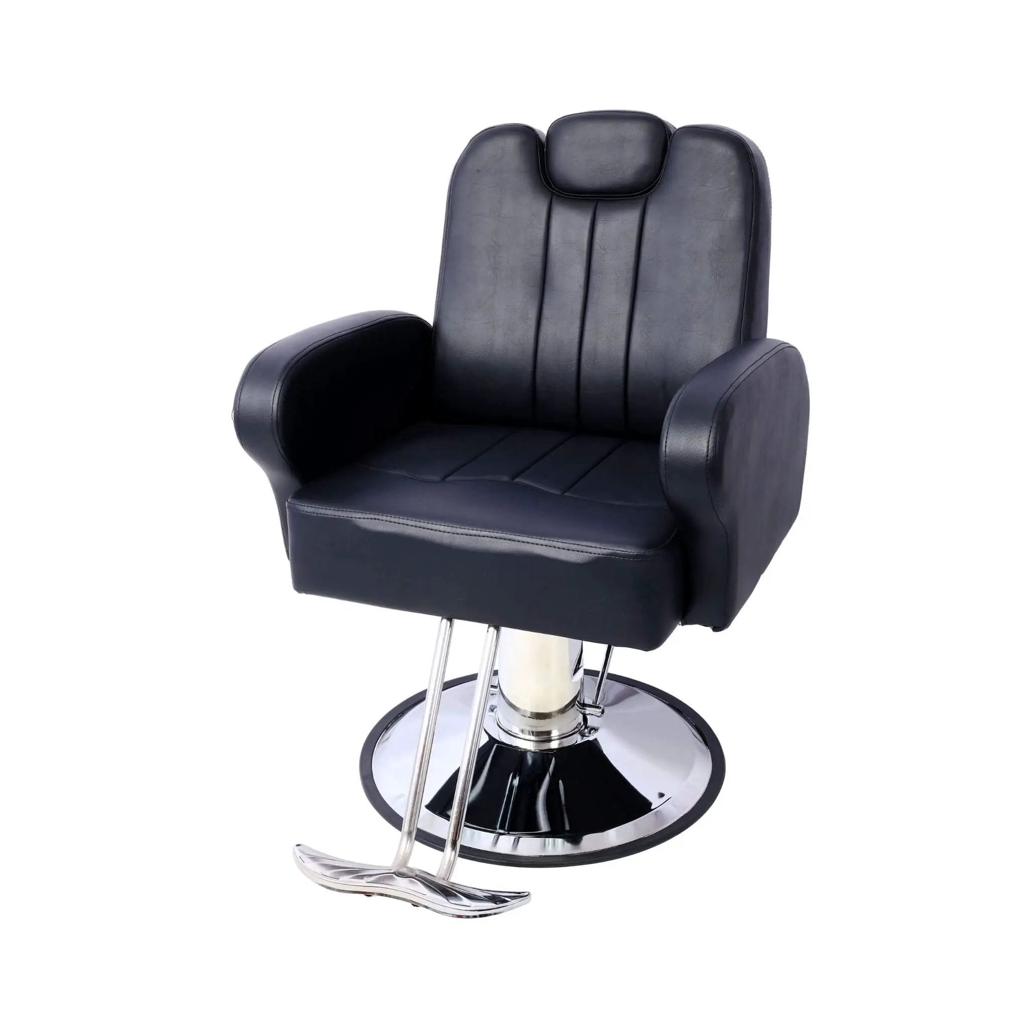 Heavy-Duty Multifunctional PU Leather Reclining Hydraulic Barber Chair W/ Chrome Steel Base (SAK35719) by SAKSBY WHOLESALE