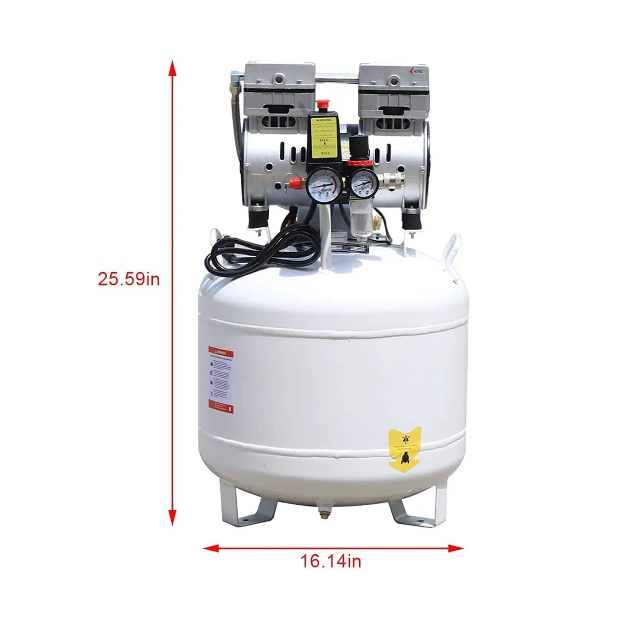 Heavy-Duty 10 Gal Oil-Free Portable Air Compressor (SAK58378) by SAKSBY WHOLESALE