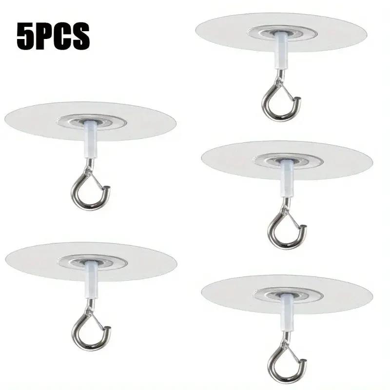 Heavy Duty Plastic Ceiling Hooks with Self-Adhesive Water Resistant Design by House Of Avana