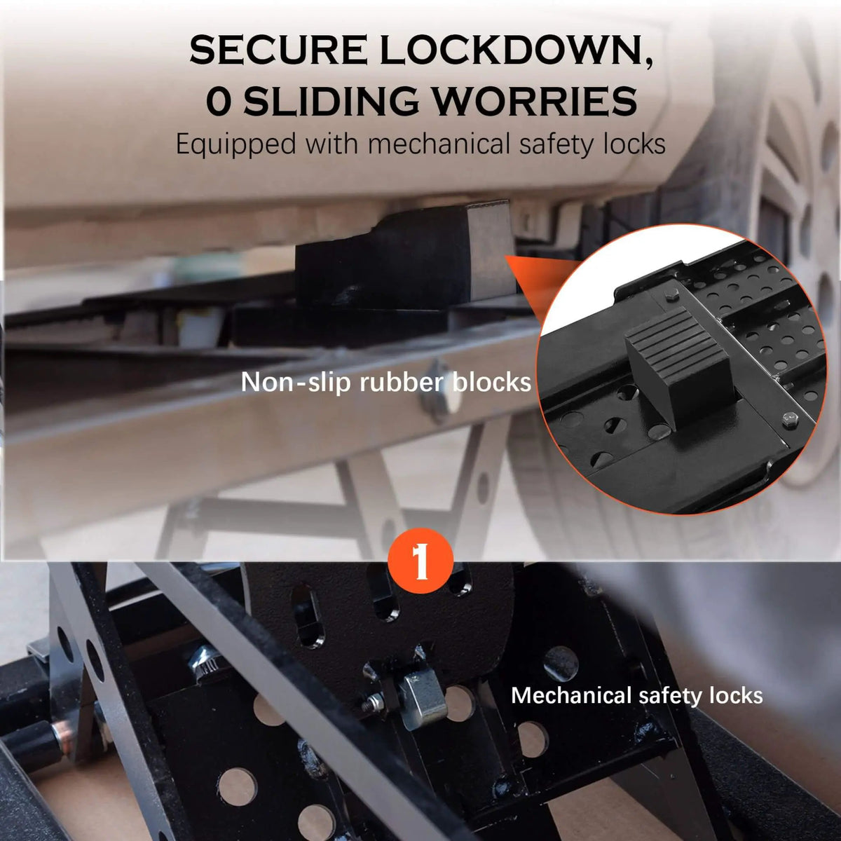 Heavy-Duty Portable 7000 LBS Car Lift Jack With Locking Levels (SAK10574) by SAKSBY WHOLESALE