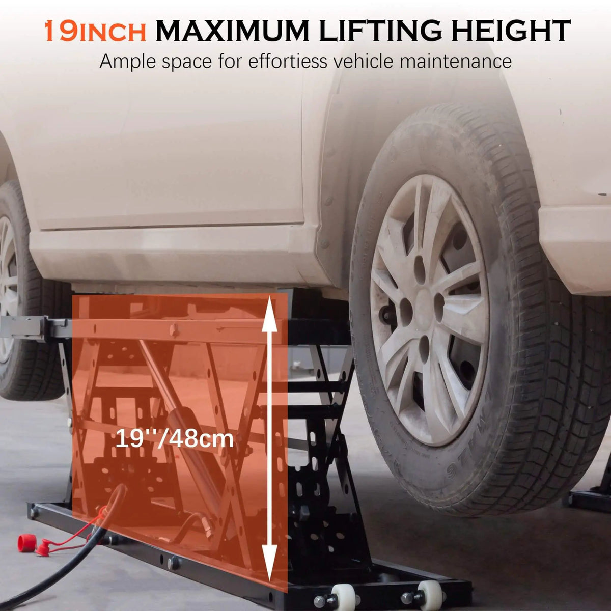 Heavy-Duty Portable 7000 LBS Car Lift Jack With Locking Levels (SAK10574) by SAKSBY WHOLESALE