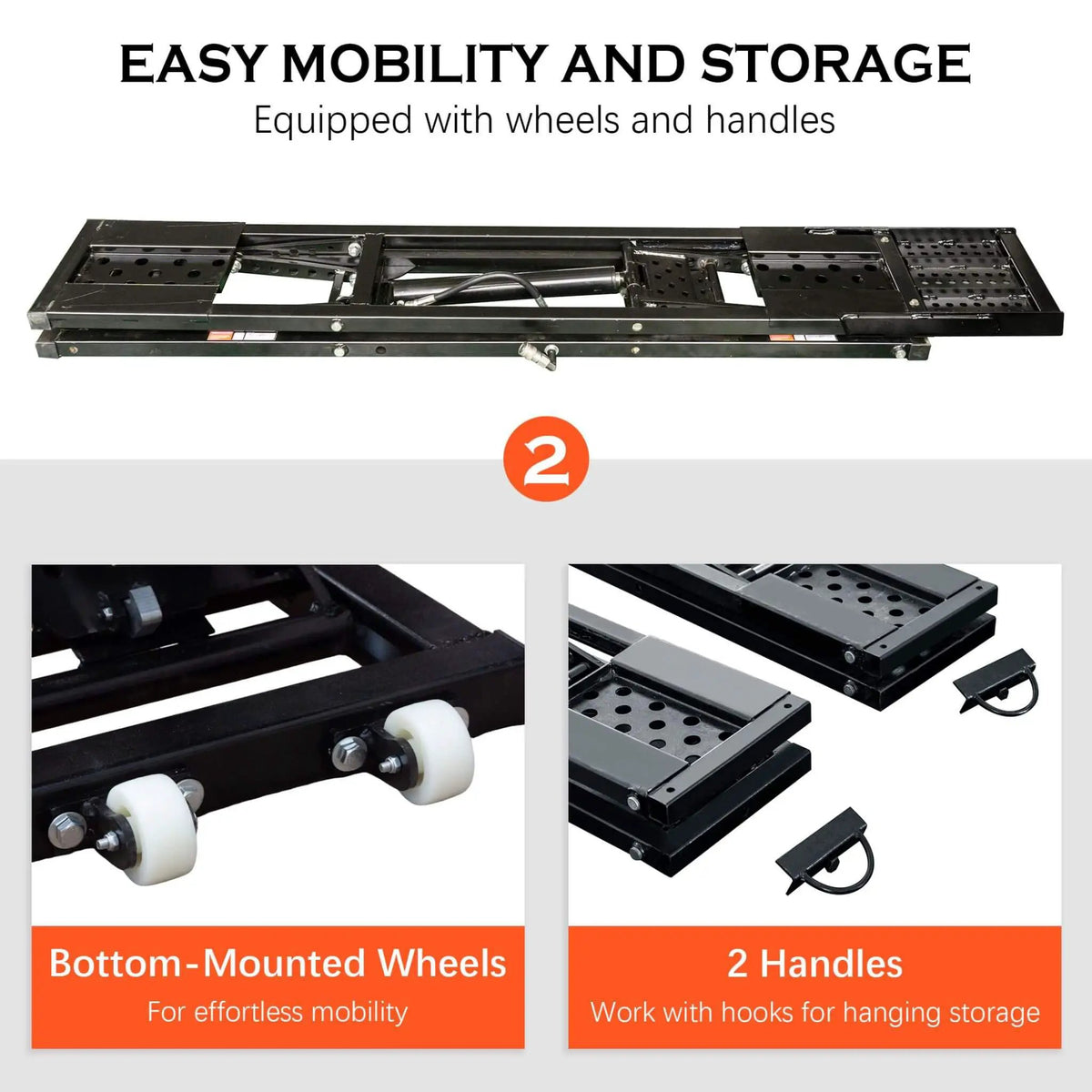 Heavy-Duty Portable 7000 LBS Car Lift Jack With Locking Levels (SAK10574) by SAKSBY WHOLESALE