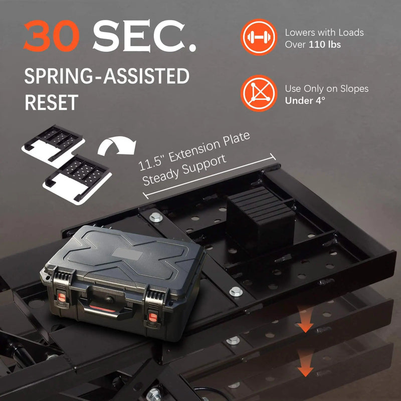 Heavy-Duty Portable 7000 LBS Car Lift Jack With Locking Levels (SAK10574) by SAKSBY WHOLESALE