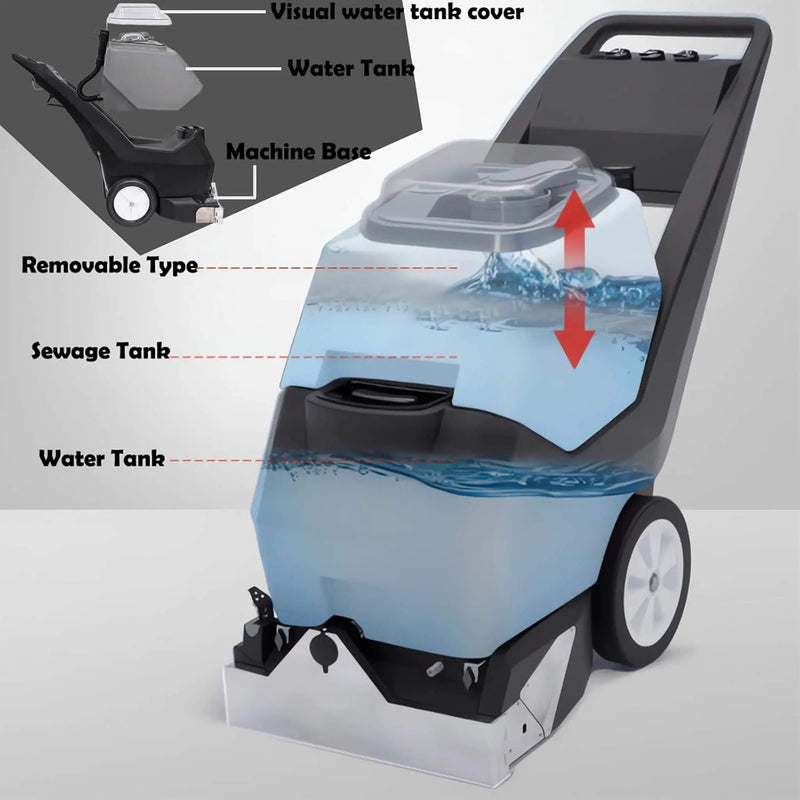 Heavy-Duty Portable Commercial 3-In-1 Wet Dry Carpet Cleaner (SAK76420) by SAKSBY WHOLESALE