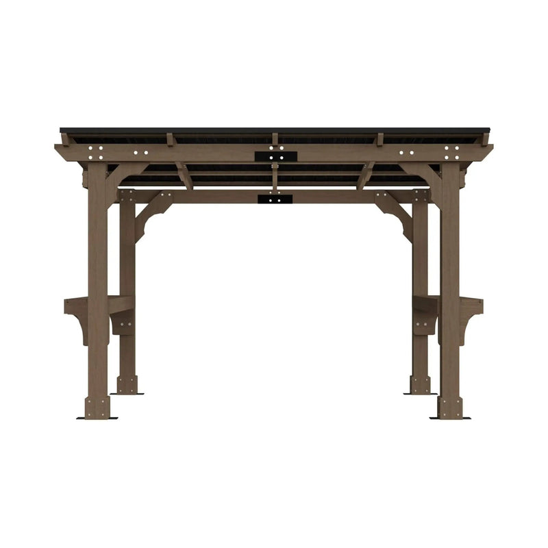 Alora Heavy-Duty Premium Wooden Grill Gazebo With Sloped Metal Roof (SAK61583) by SAKSBY WHOLESALE