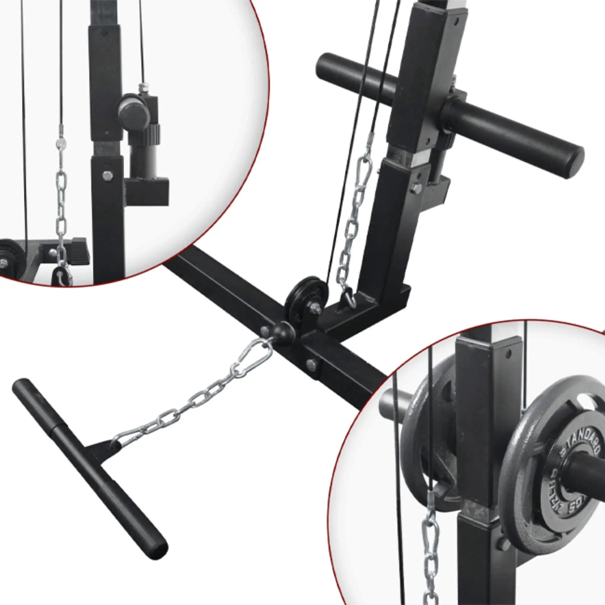 Rovix Heavy-Duty 1000LBS Professional Multi-Function Adjustable Power Cage Rack (SAK98149) by SAKSBY WHOLESALE
