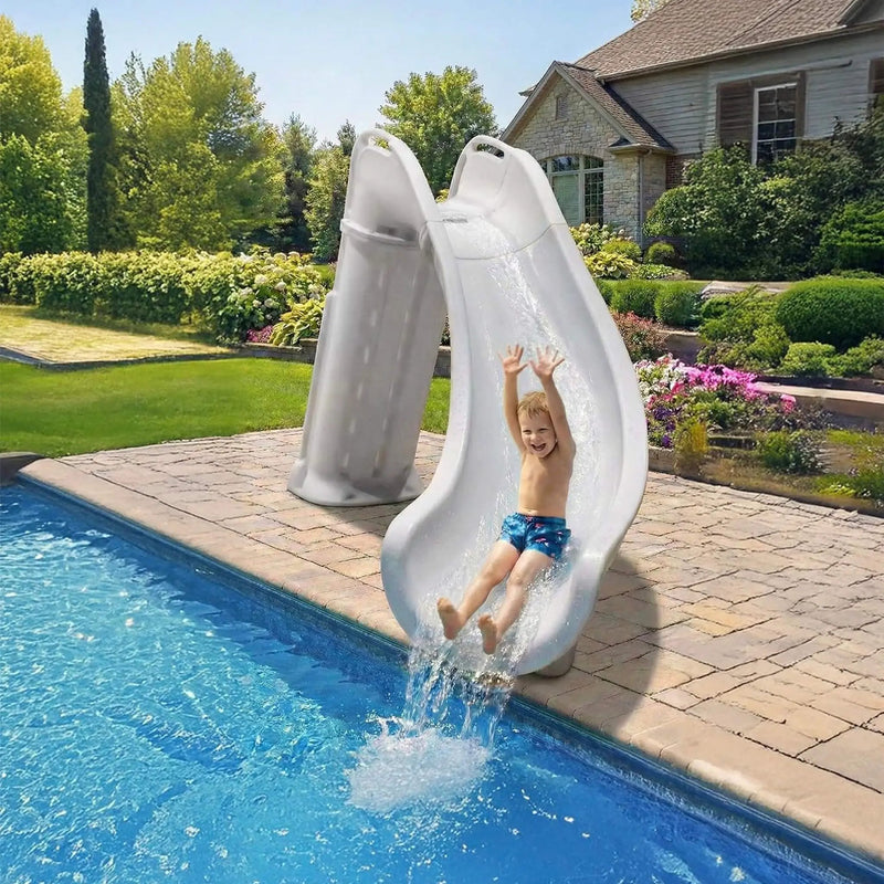 Heavy-Duty Commercial Reinforced Leak-Proof Waterslide With Handrails (SAK93157) by SAKSBY WHOLESALE