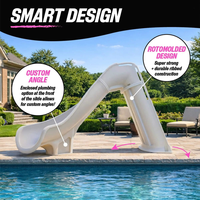 Heavy-Duty Commercial Reinforced Leak-Proof Waterslide With Handrails (SAK93157) by SAKSBY WHOLESALE