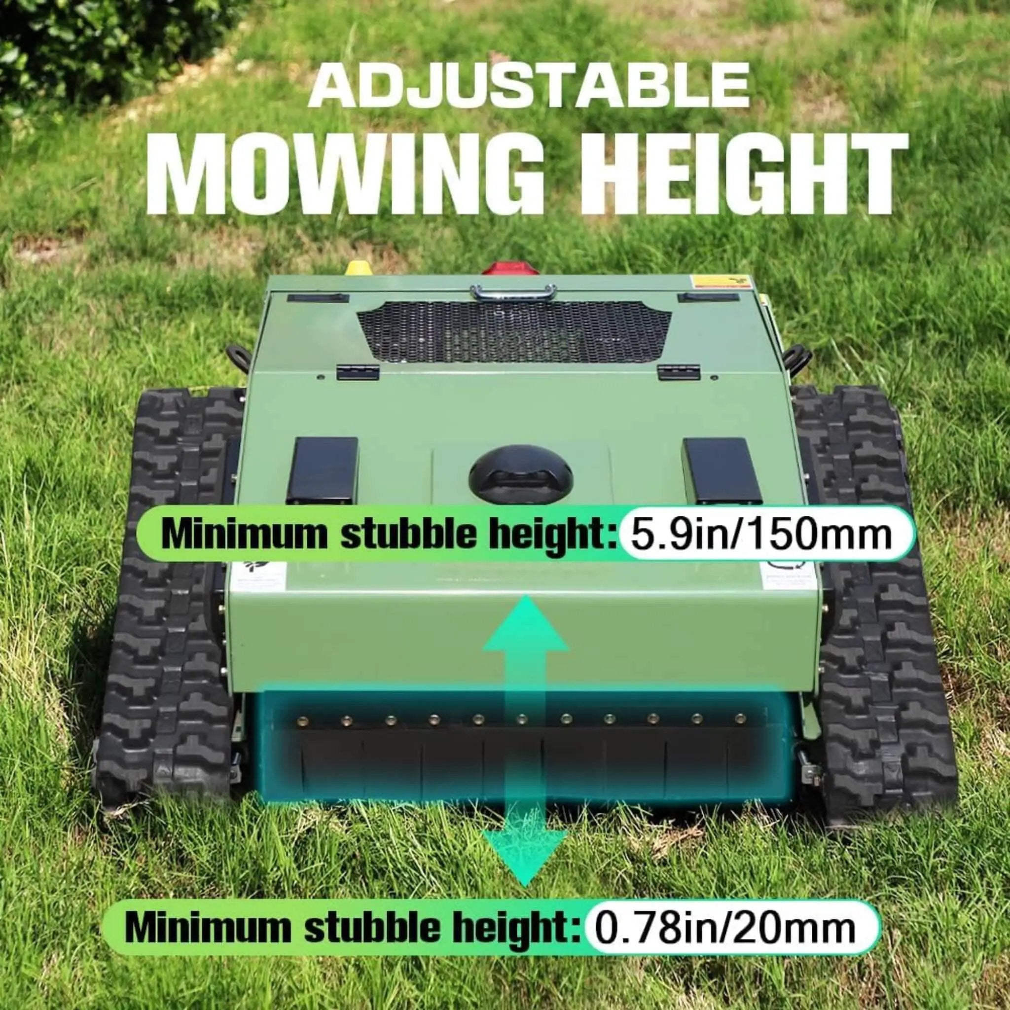 Heavy-Duty Remote-Controlled Industrial-Grade Lawn Mower With 23-Inch Cutting Width (SAK82391) by SAKSBY WHOLESALE