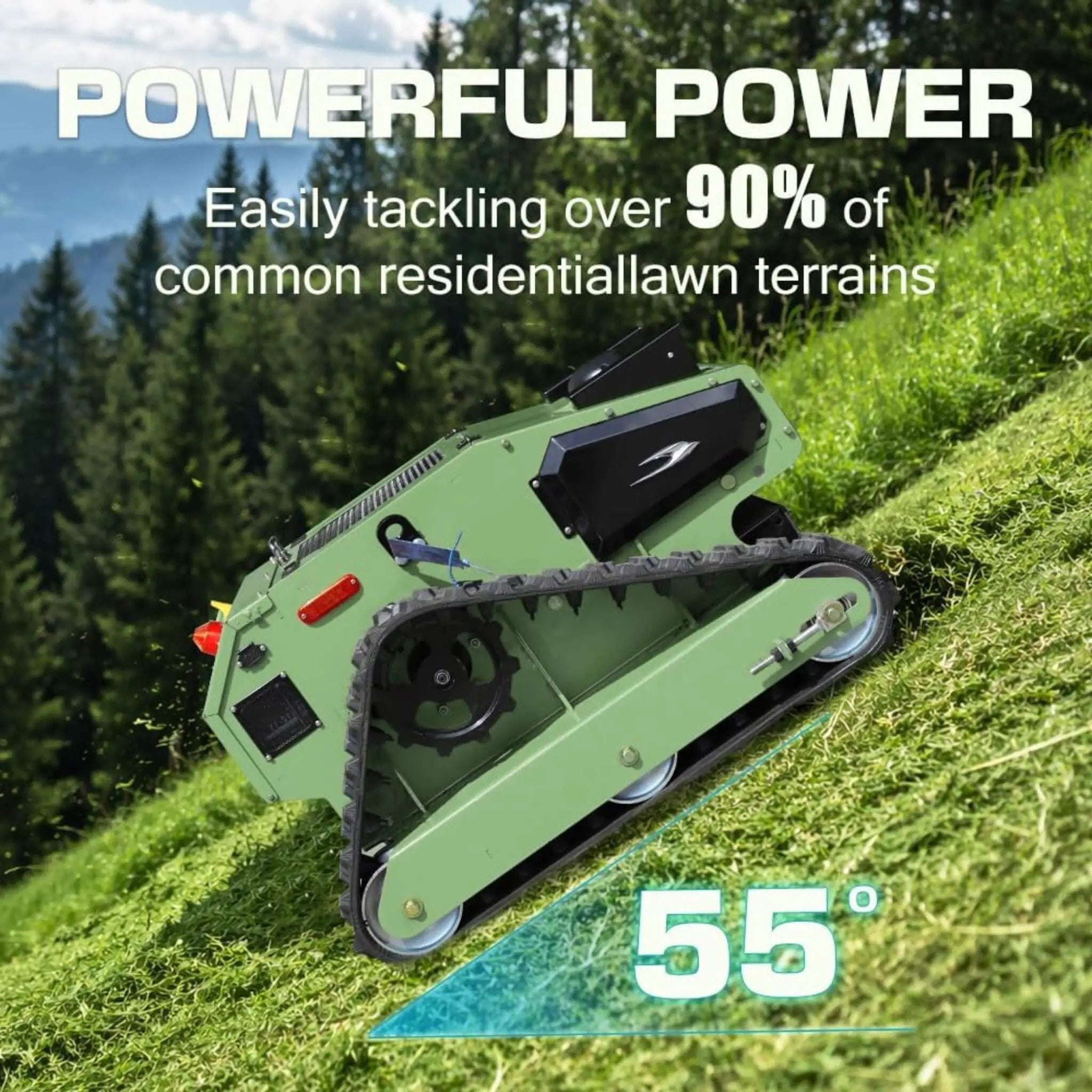 Heavy-Duty Remote-Controlled Industrial-Grade Lawn Mower With 23-Inch Cutting Width (SAK82391) by SAKSBY WHOLESALE